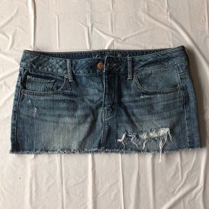 American eagle mini jean skirt